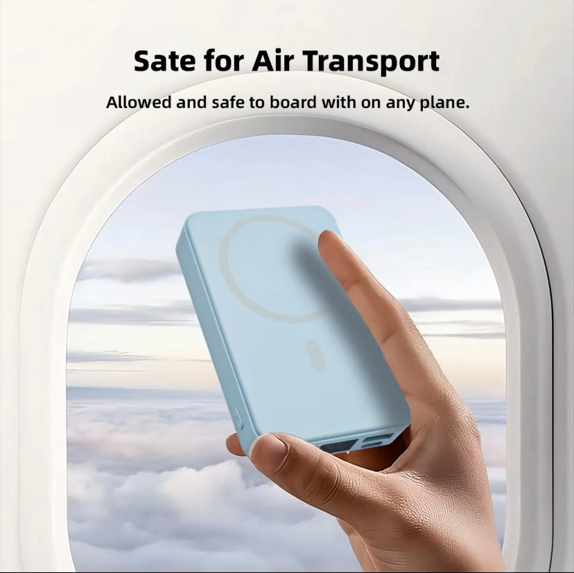 Power Bank Magnético Cargador Portátil Inalámbrico de 10,000 mAh – Carga Rápida de 22.5W para iPhone