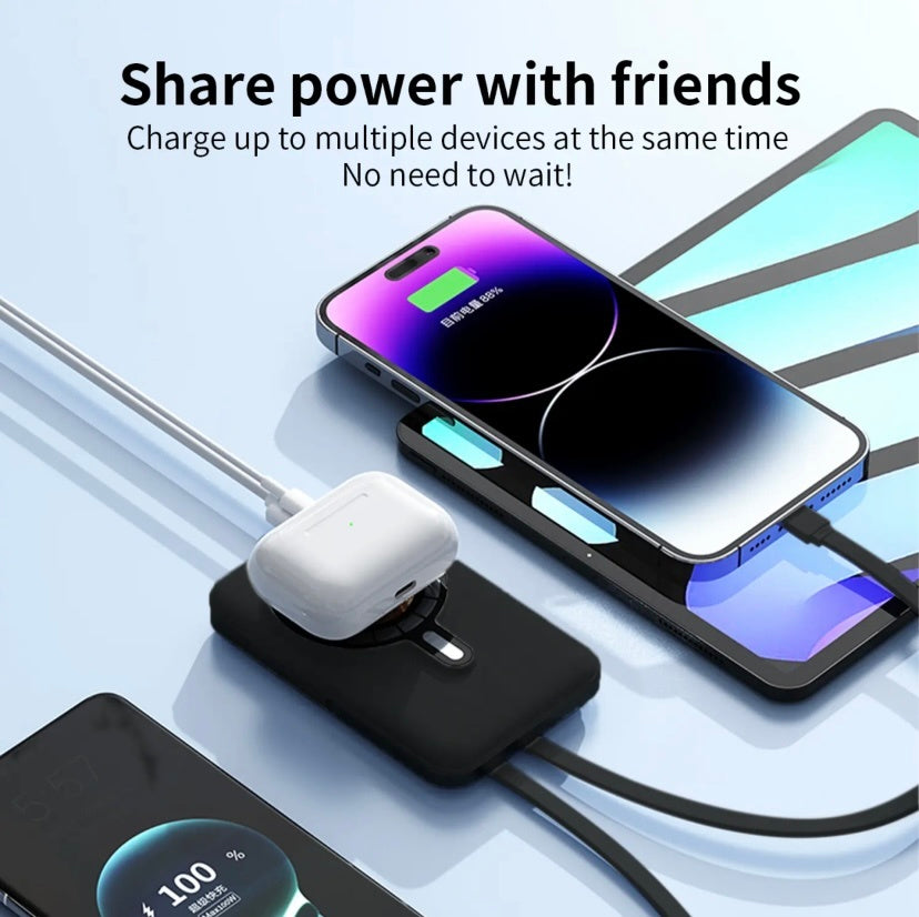 Power Bank Magnético Cargador Portátil Inalámbrico de 10,000 mAh – Carga Rápida de 22.5W para iPhone